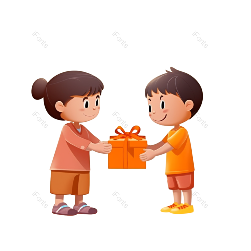 儿童节图片,礼盒元素,儿童PNG,送礼物免抠素材